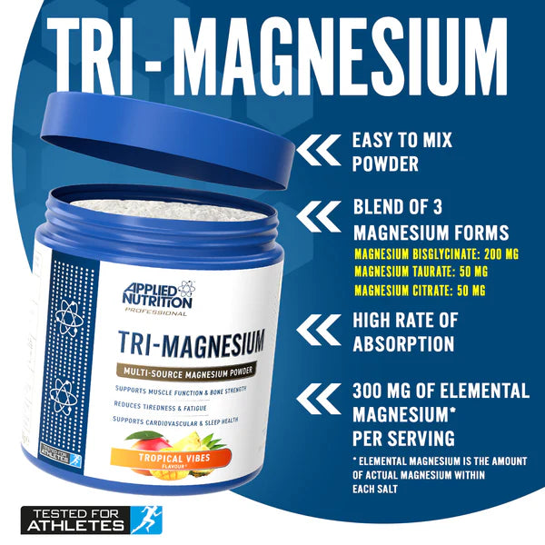 Tri-Magnesium Powder Blue Raspberry 50 servings