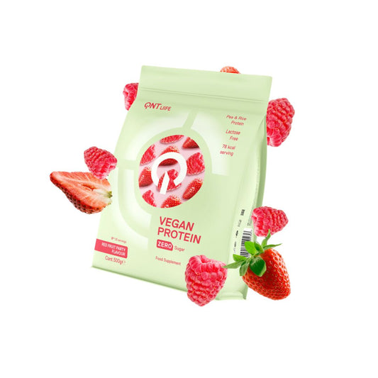 QNT Vegan Protein Red Fruit Party 500g
